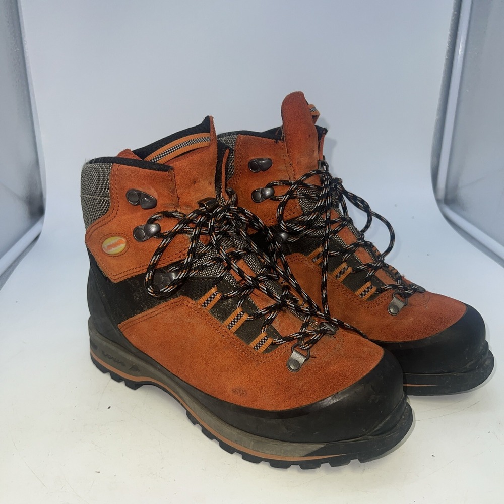 Lowa Women's Mountain Expert GTX Gore-Tex Orange‎ Hiking Boots Size 7 M